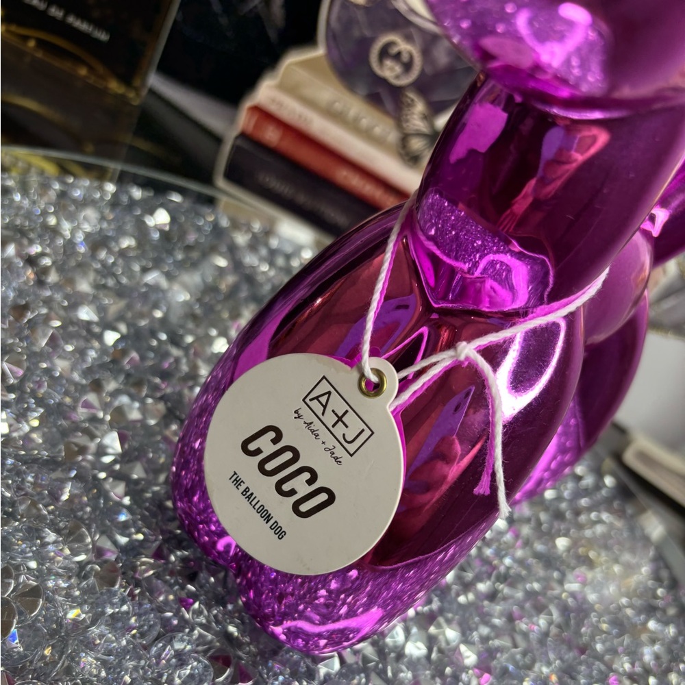 Metallic Pink Balloon Dog Sculpture - Picture 11 of 13